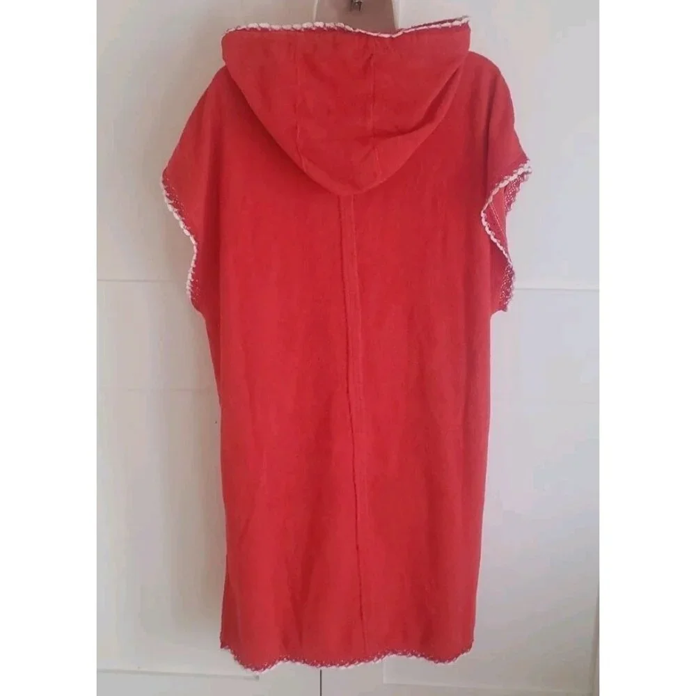 NEW FREE PEOPLE FP MOVEMENT KAI PULLOVER HOODIE DRESS SCARLETT COMBO XSMALL - Picture 7 of 11